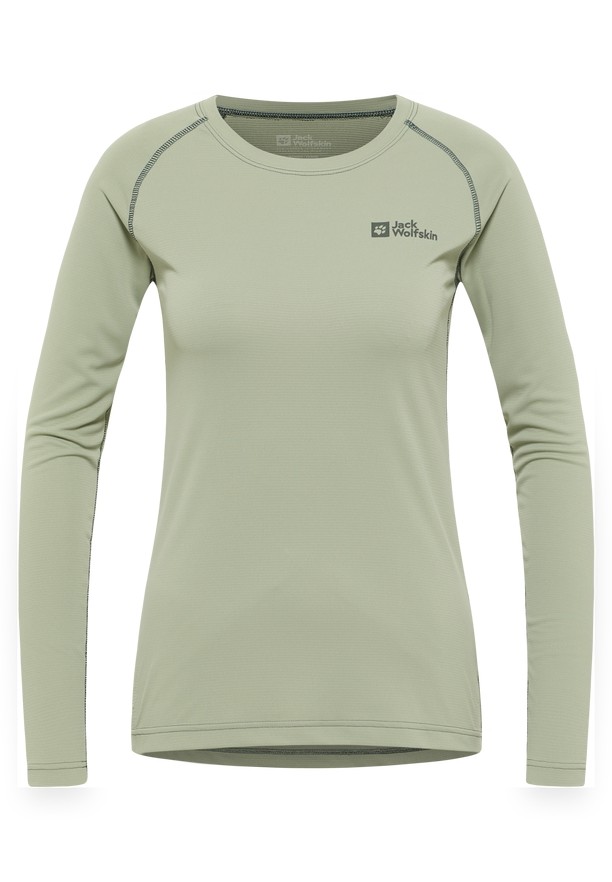 Grey Women Jack Wolfskin Infinite Light Ls Shirts | 75672809