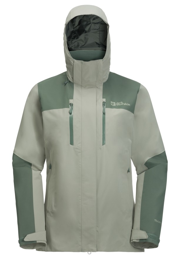 Grey Women Jack Wolfskin Jasper 2l Rain Jackets | 16214275