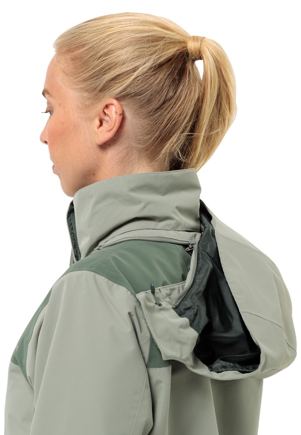 Grey Women Jack Wolfskin Jasper 2l Rain Jackets | 16214275