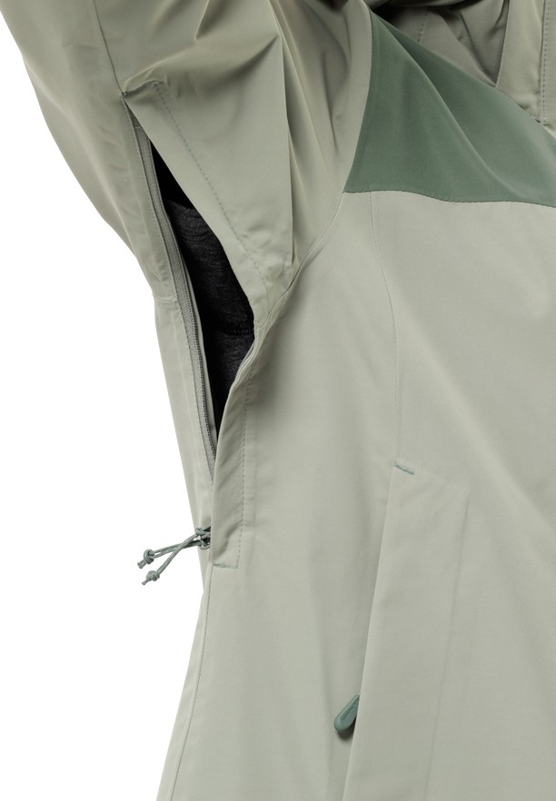 Grey Women Jack Wolfskin Jasper 2l Rain Jackets | 16214275