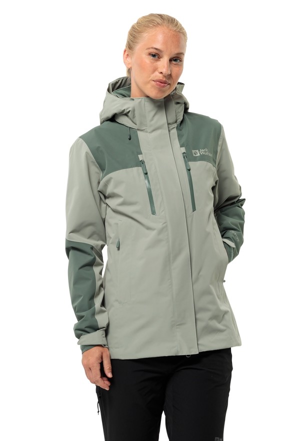 Grey Women Jack Wolfskin Jasper 2l Rain Jackets | 16214275