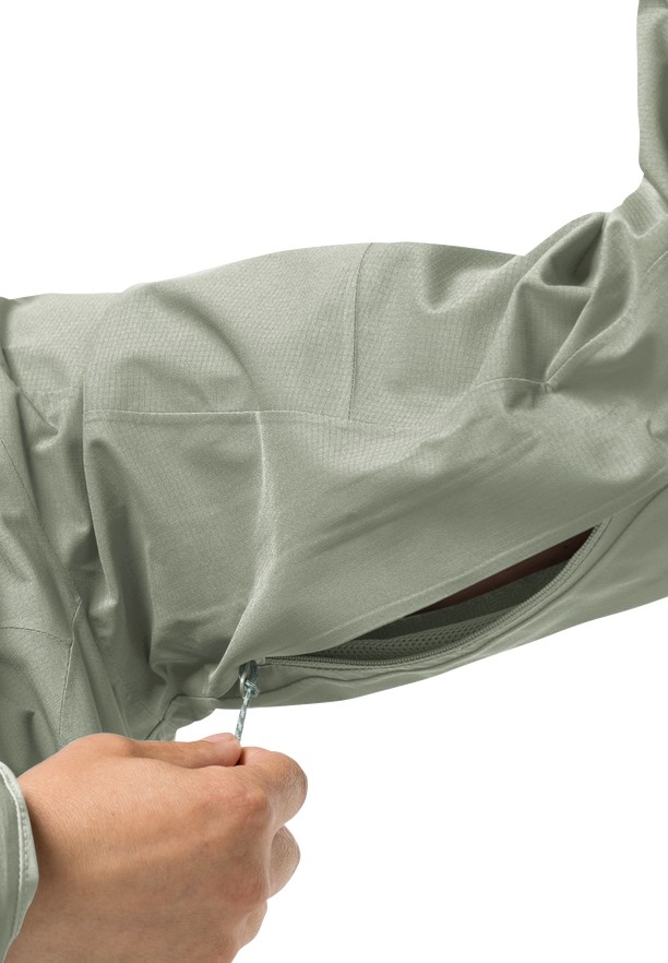 Grey Women Jack Wolfskin Kammweg 2l Rain Jackets | 37154599