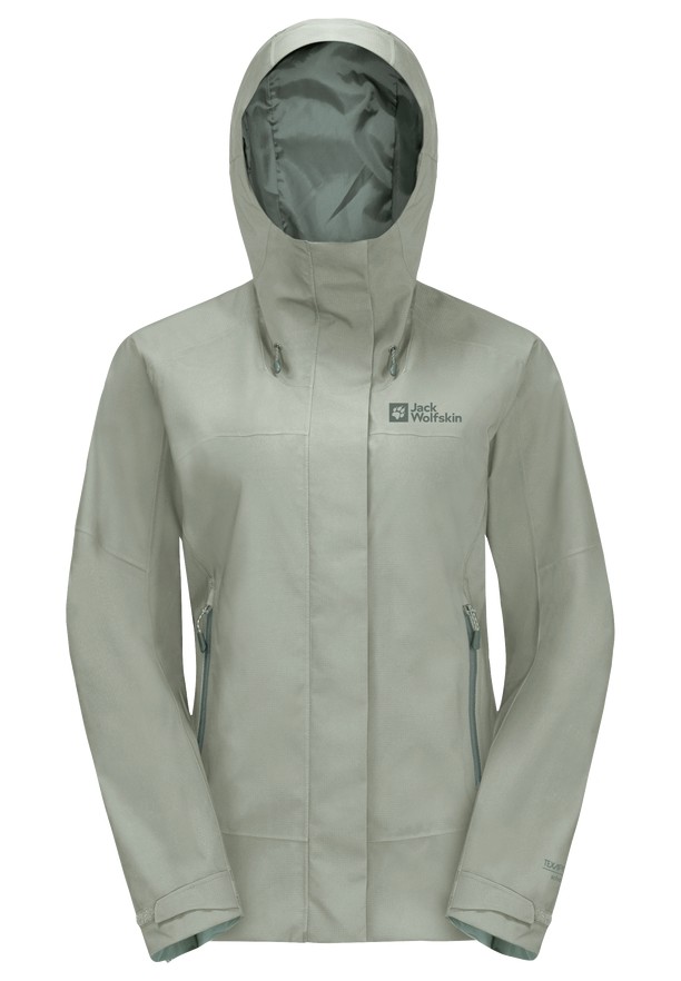 Grey Women Jack Wolfskin Kammweg 2l Rain Jackets | 37154599