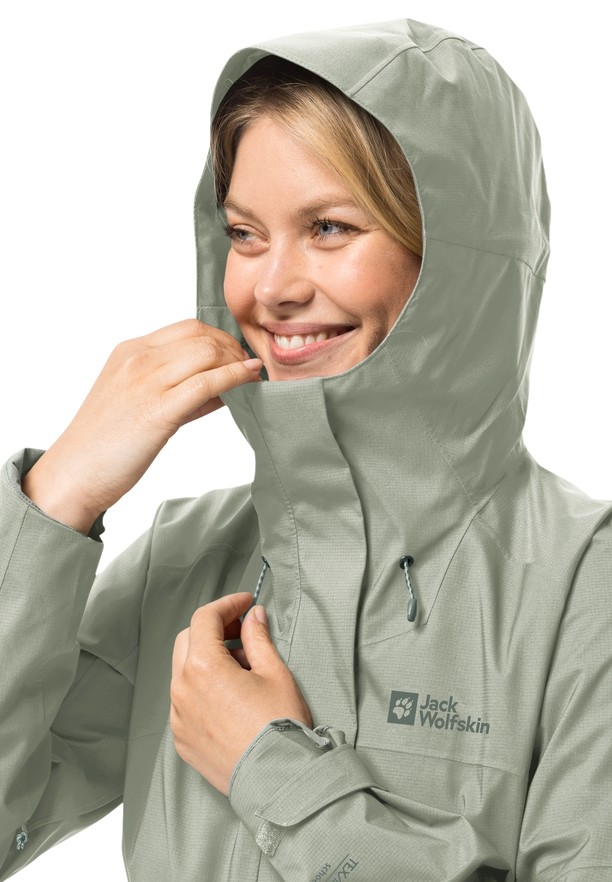 Grey Women Jack Wolfskin Kammweg 2l Rain Jackets | 37154599