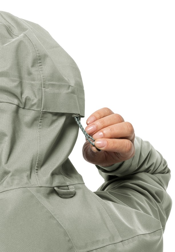Grey Women Jack Wolfskin Kammweg 3l Rain Jackets | 69635625