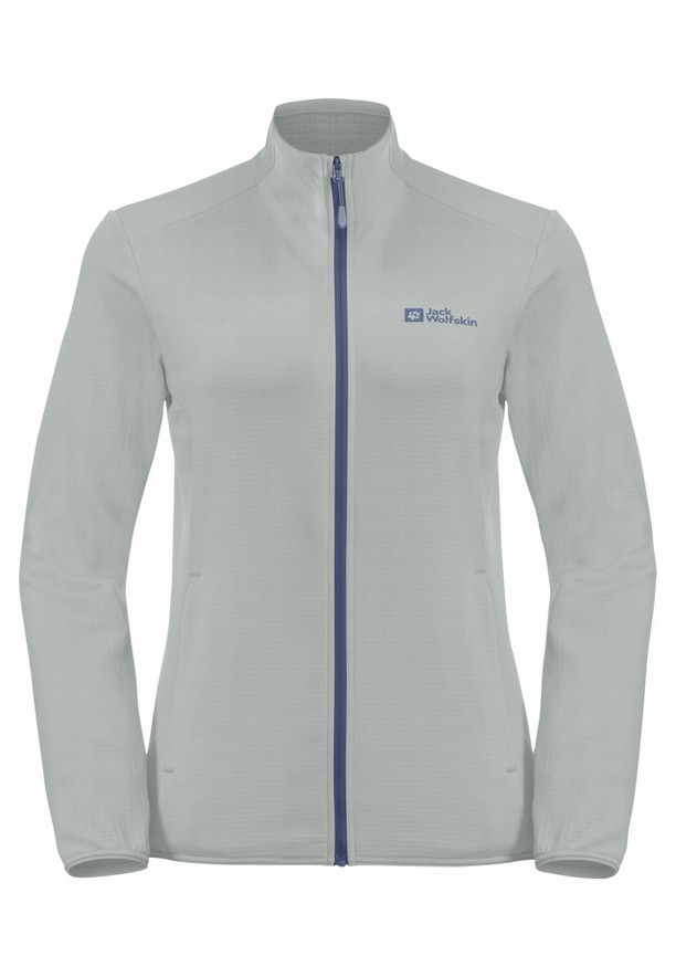Grey Women Jack Wolfskin Kolbenberg Fz Fleece Jackets | 41656953