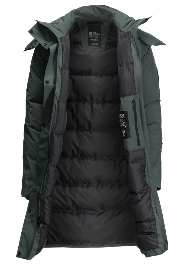 Grey Women Jack Wolfskin Luisenplatz Down Coats | 37067501