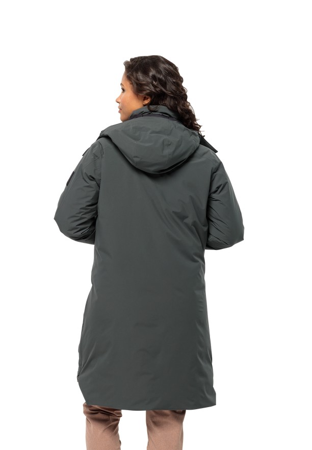 Grey Women Jack Wolfskin Luisenplatz Down Coats | 37067501