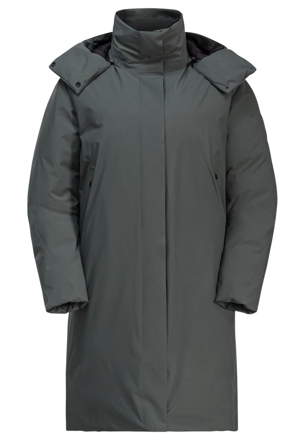 Grey Women Jack Wolfskin Luisenplatz Down Coats | 37067501
