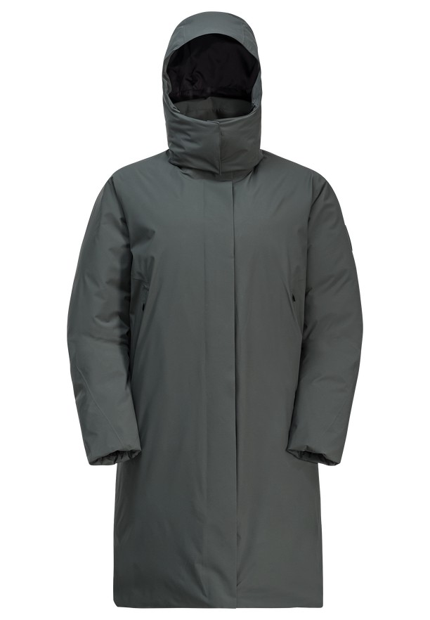 Grey Women Jack Wolfskin Luisenplatz Down Coats | 37067501