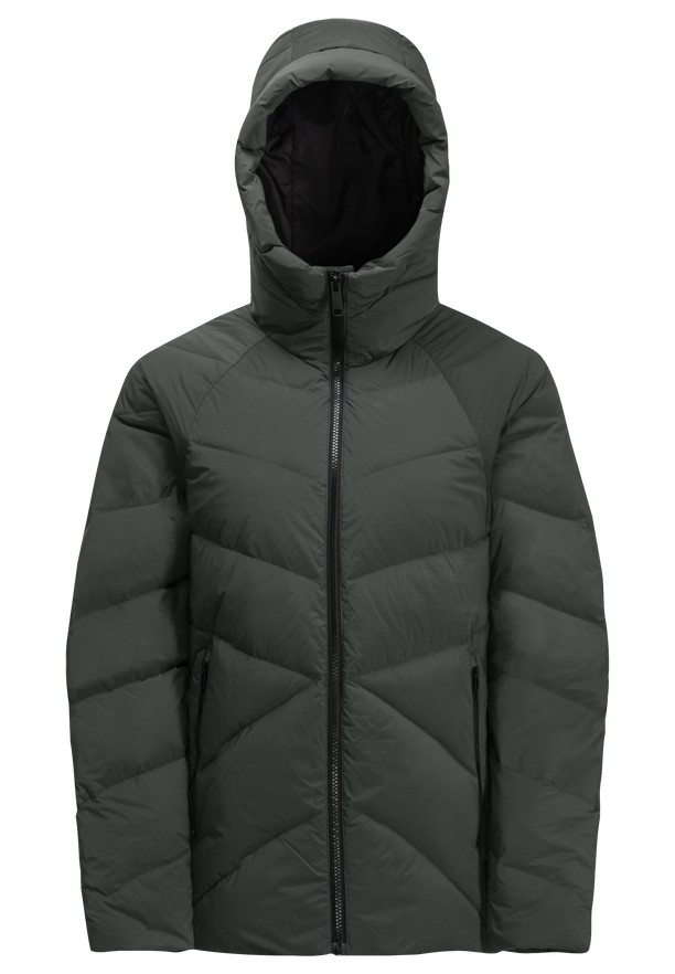 Grey Women Jack Wolfskin Marienplatz Down Jackets | 45619947