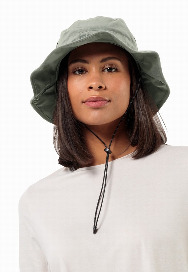 Grey Women Jack Wolfskin Mesh Hats | 93753597
