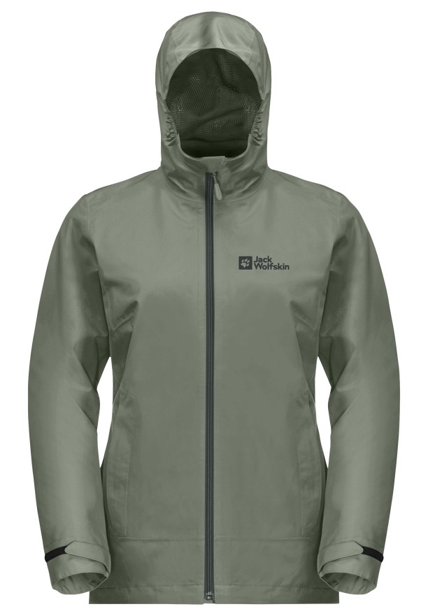Grey Women Jack Wolfskin Moonrise 3in1 Jackets | 65534607