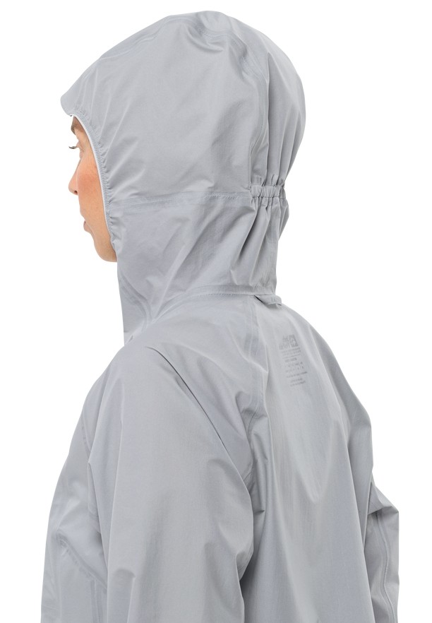 Grey Women Jack Wolfskin Prelight 3l Rain Jackets | 87213047