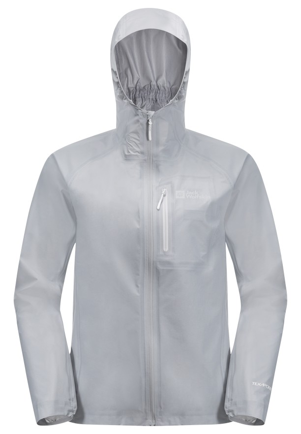 Grey Women Jack Wolfskin Prelight 3l Rain Jackets | 87213047