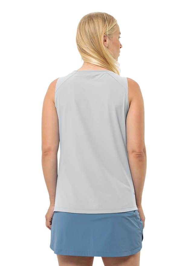 Grey Women Jack Wolfskin Prelight Chill Tank Top | 73224990