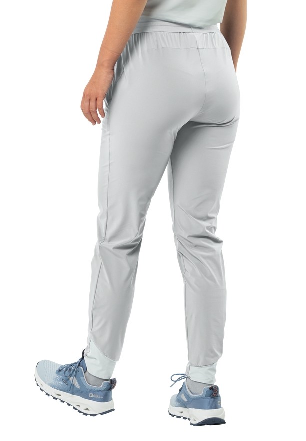 Grey Women Jack Wolfskin Prelight Chill Pants | 27687258