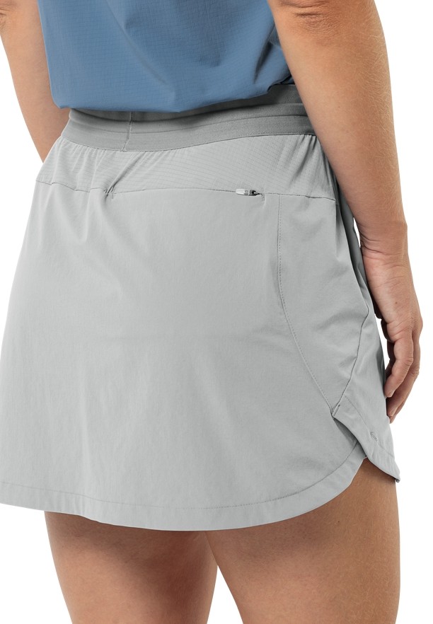 Grey Women Jack Wolfskin Prelight Chill Skorts | 38290222