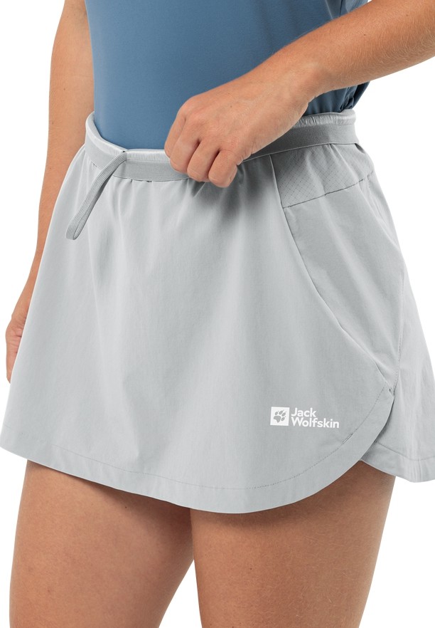 Grey Women Jack Wolfskin Prelight Chill Skorts | 38290222