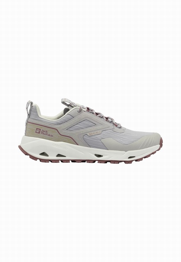 Grey Women Jack Wolfskin Prelight Texashield Low Hiking Shoes | 72074902