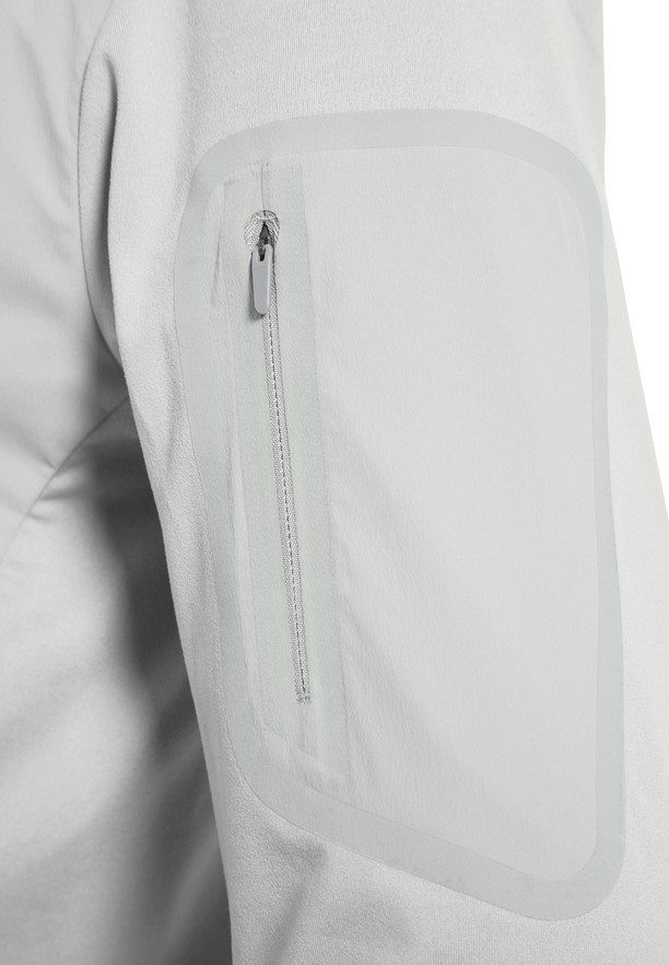 Grey Women Jack Wolfskin Prelight Trail Hoody T Shirts | 46898337