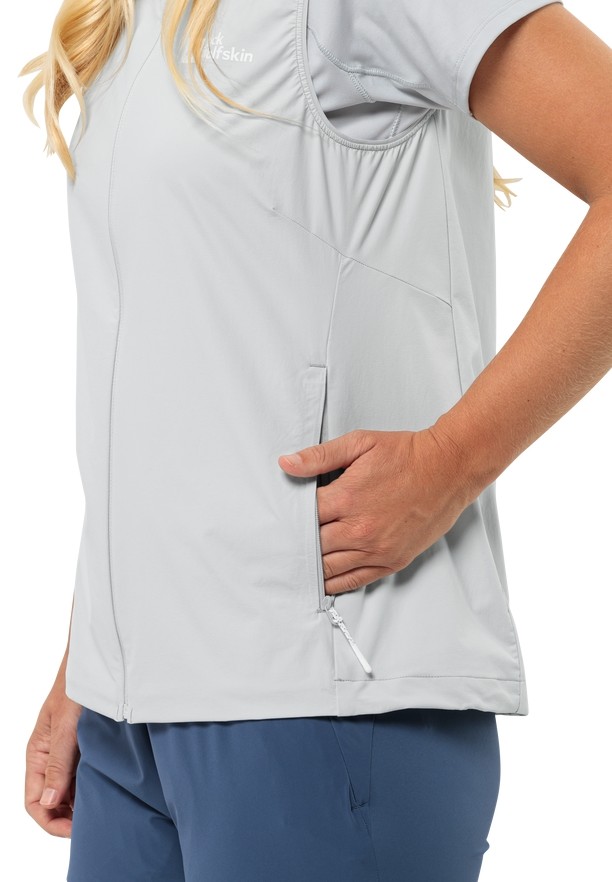 Grey Women Jack Wolfskin Prelight Vest | 33890660