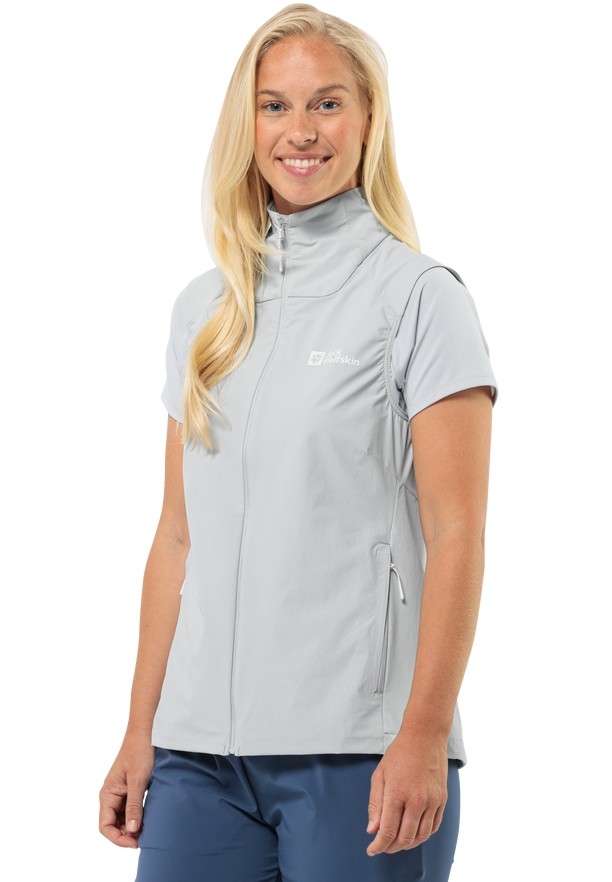 Grey Women Jack Wolfskin Prelight Vest | 33890660