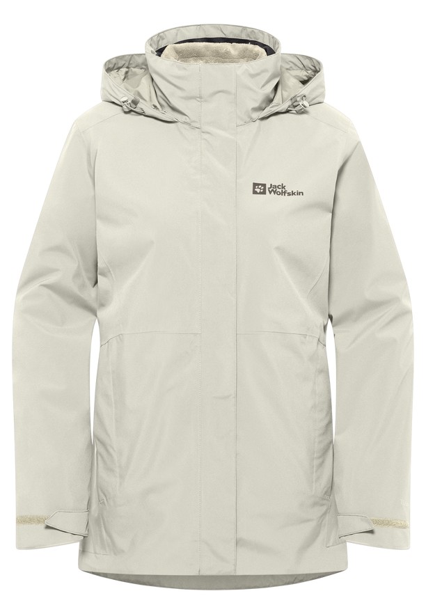Grey Women Jack Wolfskin Rotwand 3in1 Jackets | 27533248