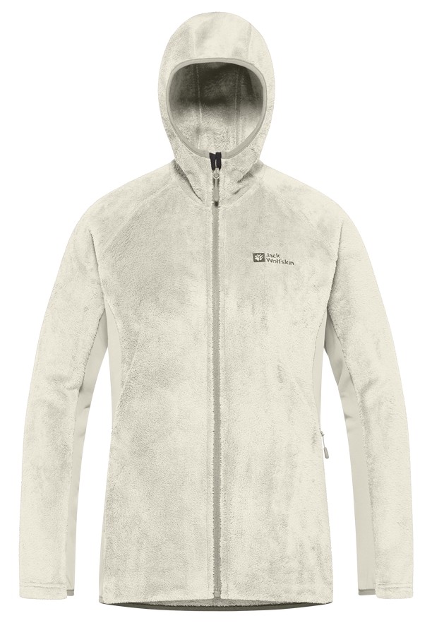 Grey Women Jack Wolfskin Rotwand Hooded Fz Fleece Jackets | 70809657