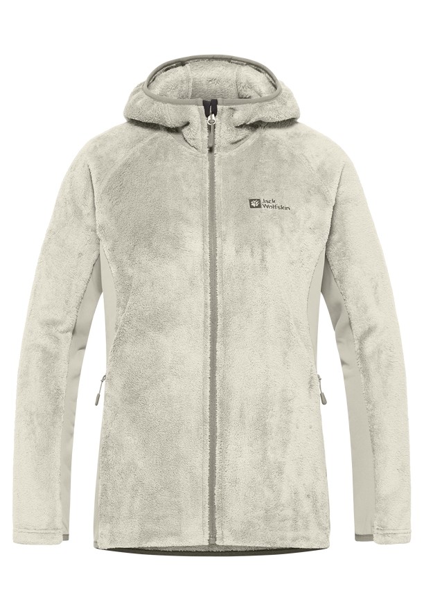 Grey Women Jack Wolfskin Rotwand Hooded Fz Fleece Jackets | 70809657