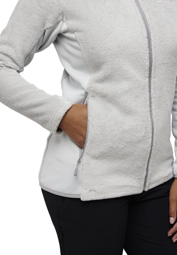 Grey Women Jack Wolfskin Rotwand Hooded Fz Fleece Jackets | 33212961