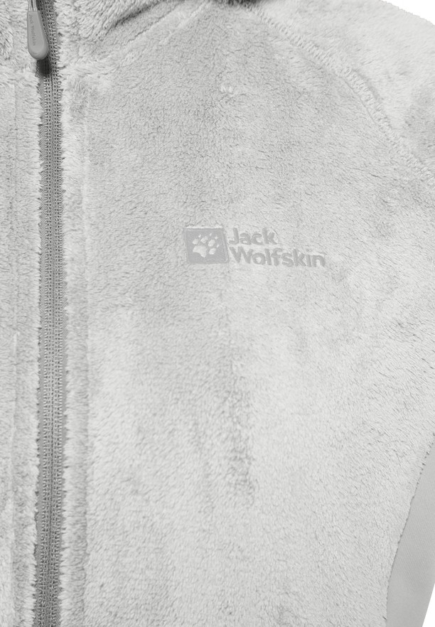 Grey Women Jack Wolfskin Rotwand Hooded Fz Fleece Jackets | 33212961