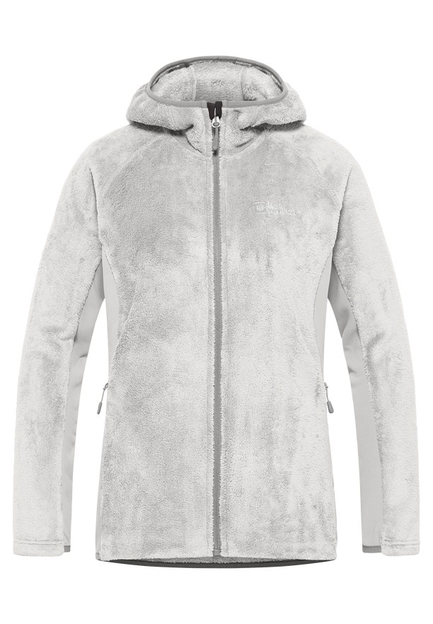 Grey Women Jack Wolfskin Rotwand Hooded Fz Fleece Jackets | 33212961