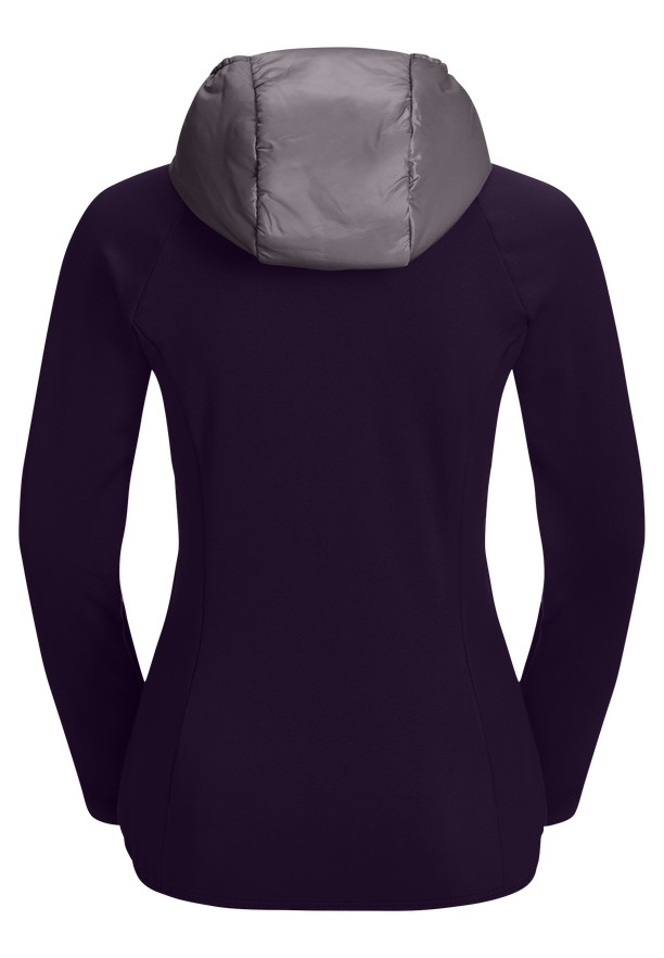 Grey Women Jack Wolfskin Routeburn Pro Hybrid Jackets | 53600396