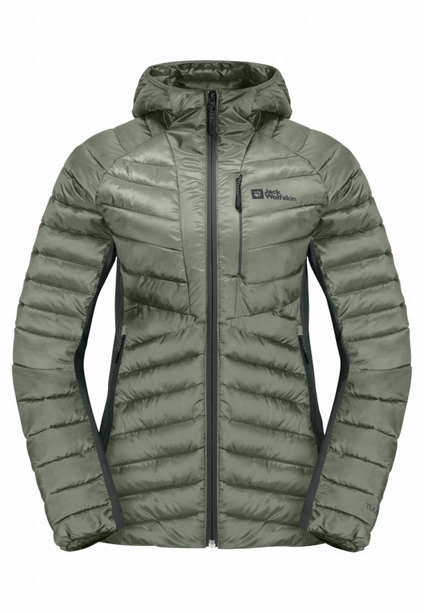 Grey Women Jack Wolfskin Routeburn Pro Ins Jackets | 45411922