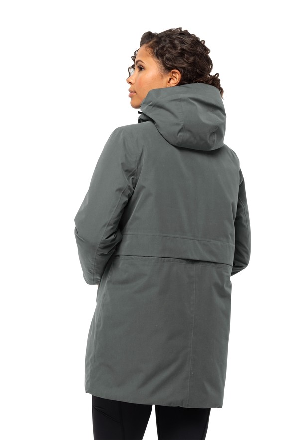 Grey Women Jack Wolfskin Salier Coats | 91546184