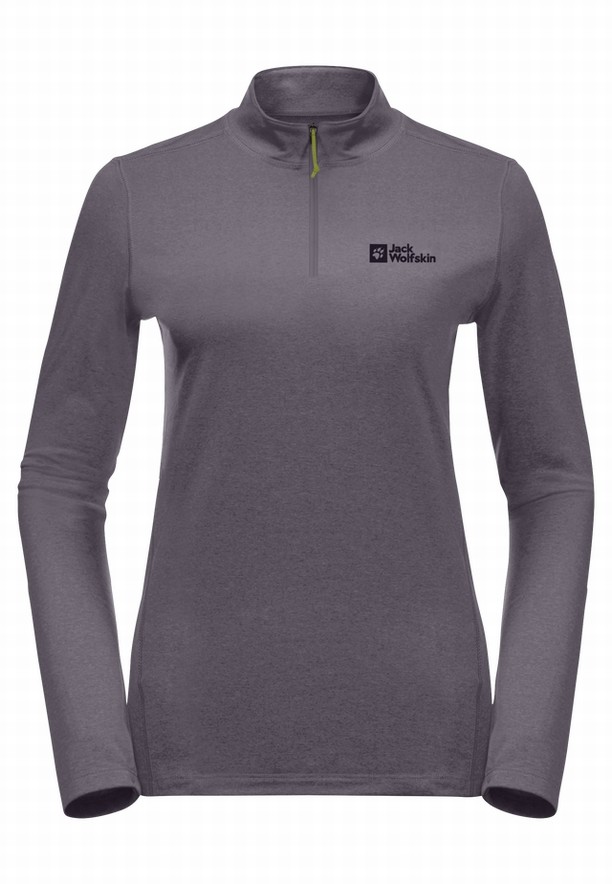 Grey Women Jack Wolfskin Skyhermal Hz T Shirts | 28918801
