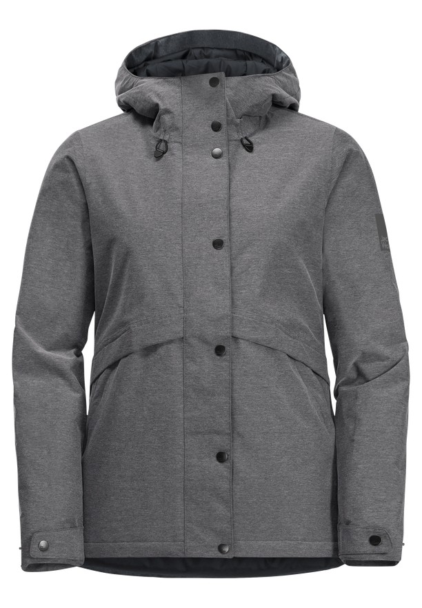 Grey Women Jack Wolfskin Snowy Park Winter Jackets | 13971875
