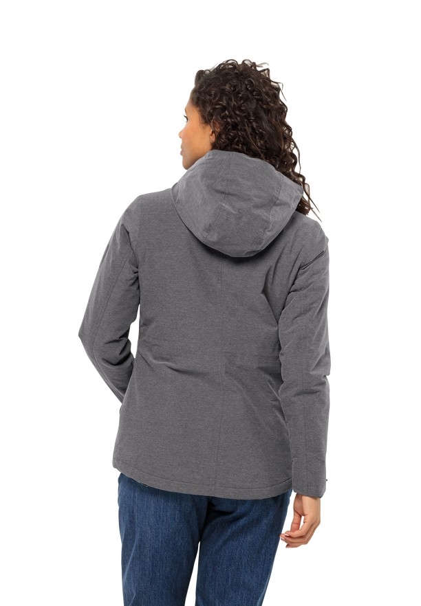 Grey Women Jack Wolfskin Snowy Park Winter Jackets | 13971875