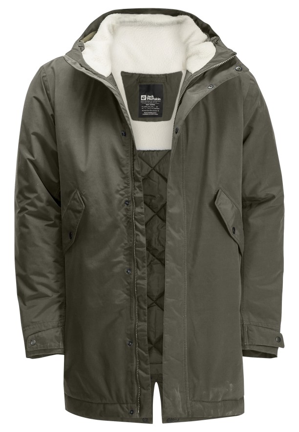 Grey Women Jack Wolfskin Talforst Coats | 25856019
