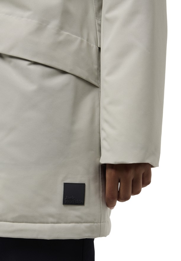 Grey Women Jack Wolfskin Tempelhof Coats | 51424754