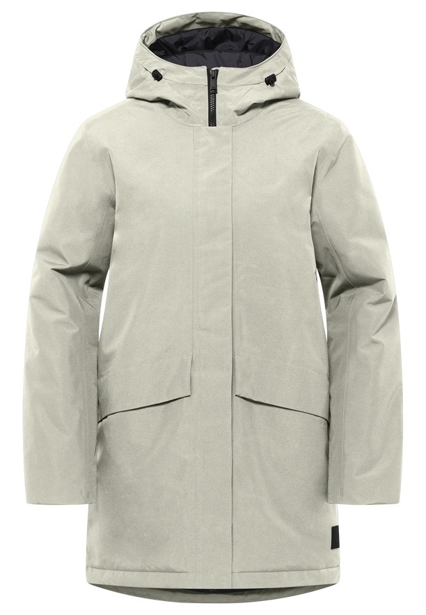 Grey Women Jack Wolfskin Tempelhof Coats | 51424754