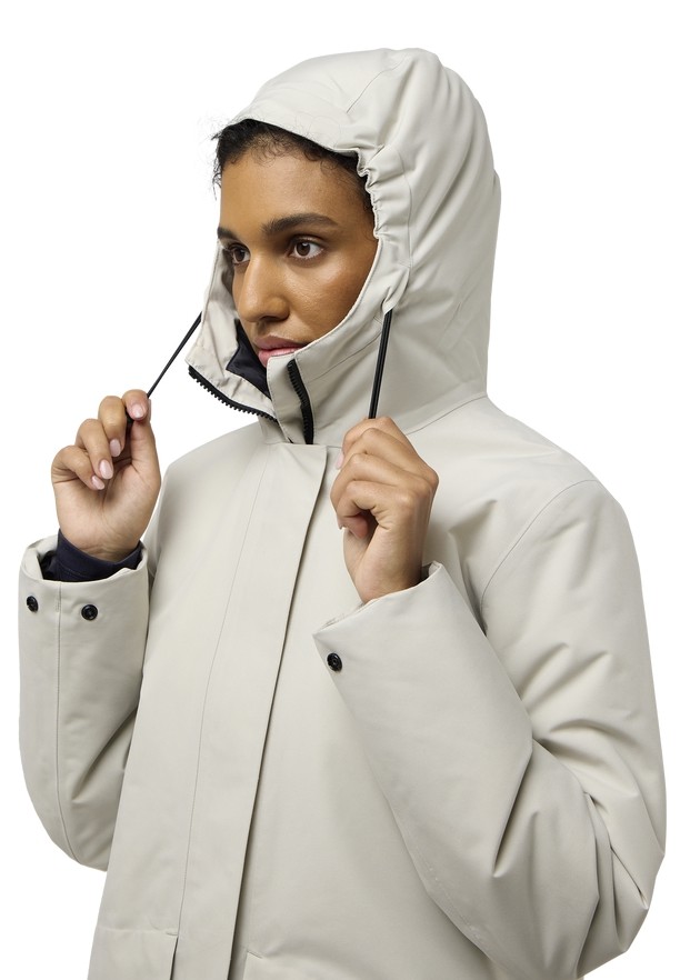 Grey Women Jack Wolfskin Tempelhof Coats | 51424754