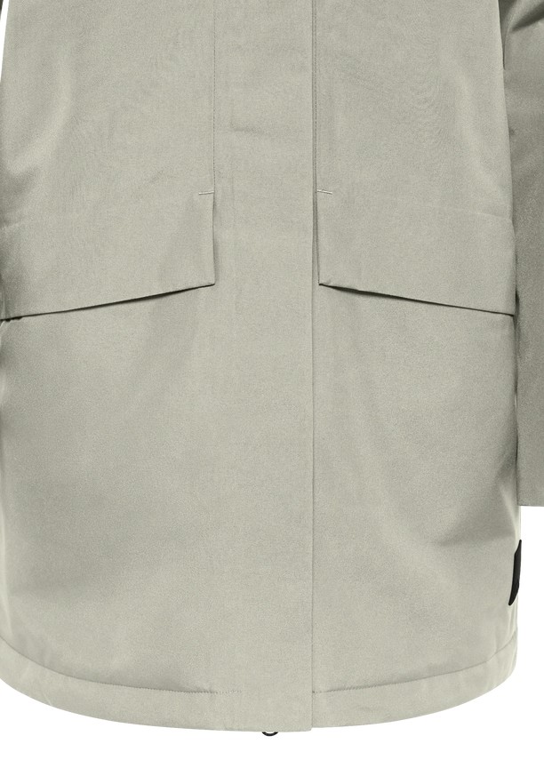 Grey Women Jack Wolfskin Tempelhof Coats | 51424754