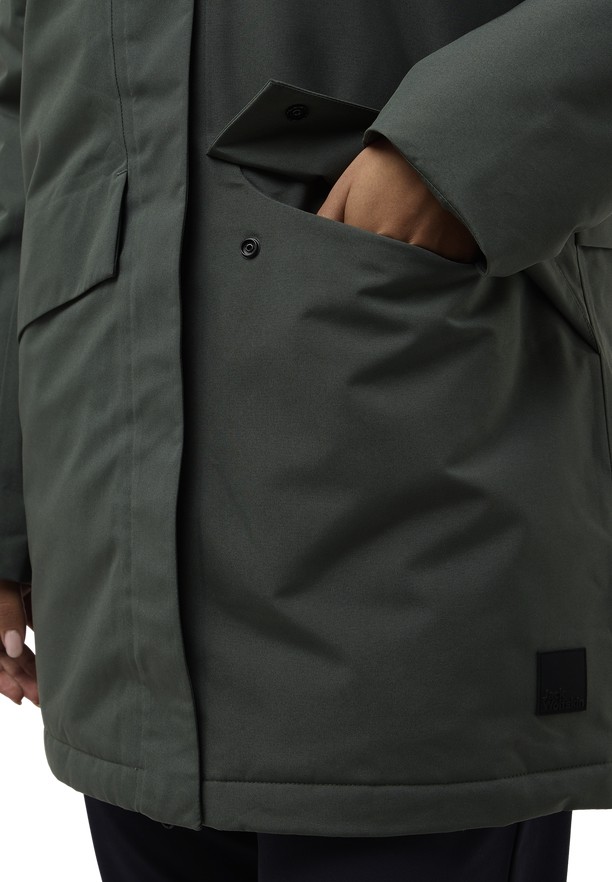 Grey Women Jack Wolfskin Tempelhof Coats | 22083079