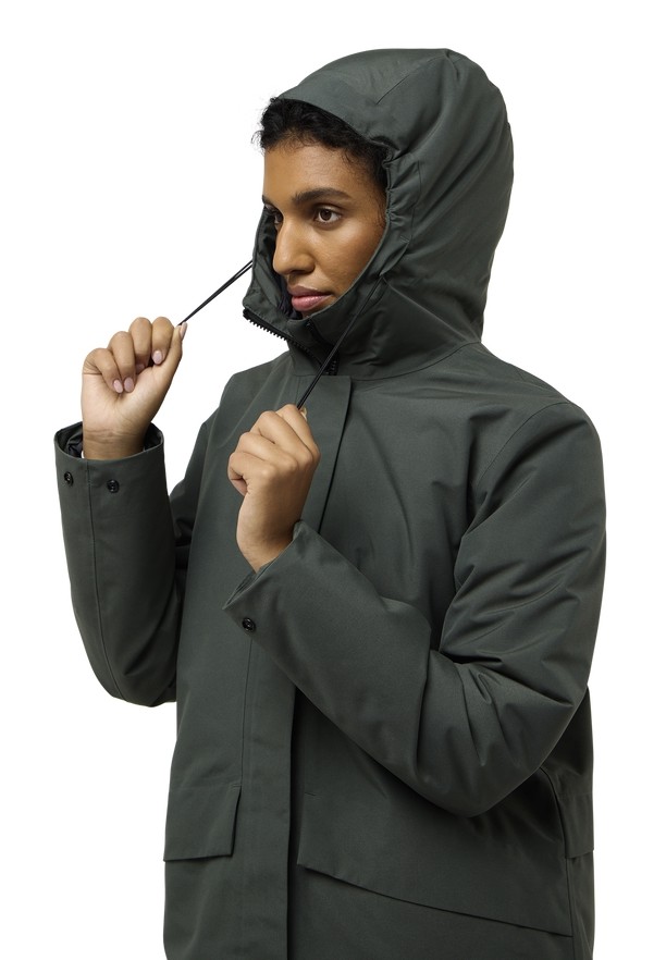 Grey Women Jack Wolfskin Tempelhof Coats | 22083079