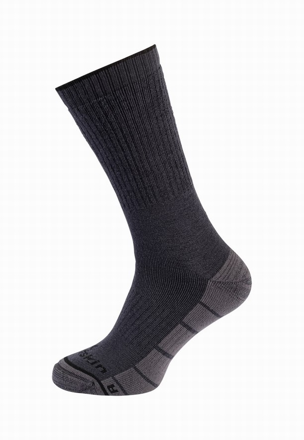 Grey Women Jack Wolfskin Trek Merino Cl C Socks | 92914744