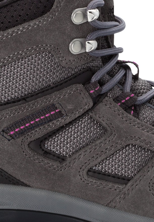 Grey Women Jack Wolfskin Vojo 3 Texapore Mid Hiking Shoes | 38348824