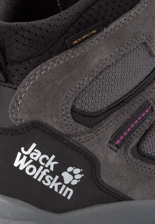 Grey Women Jack Wolfskin Vojo 3 Texapore Mid Hiking Shoes | 38348824