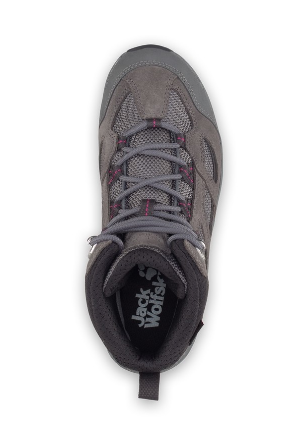 Grey Women Jack Wolfskin Vojo 3 Texapore Mid Hiking Shoes | 38348824
